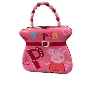 Vintage 2003 Pepa Pig mini Tin Box w/Handle Purse